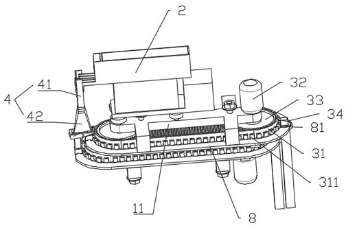 Reversing mechanism of rice precision hill-drop planter and rice precision hill-drop planter