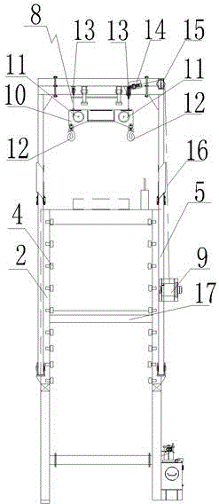 Free-fall type lifeboat launching device