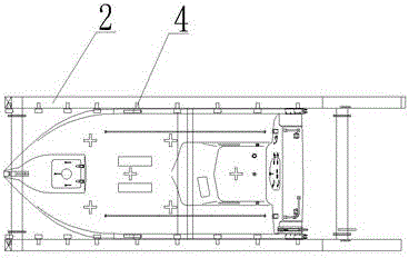 Free-fall type lifeboat launching device