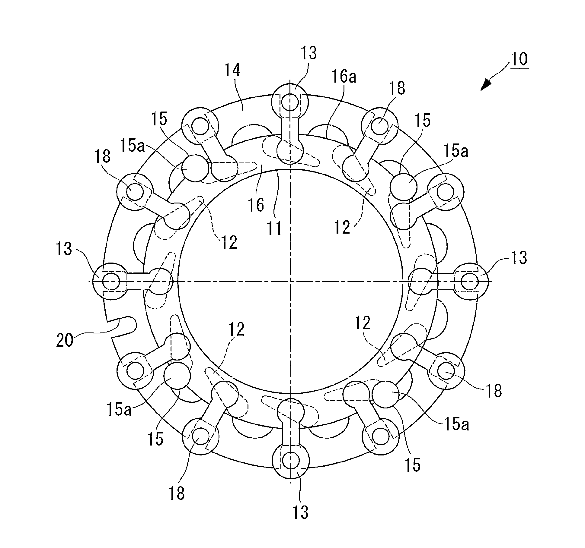 Variable nozzle mechanism