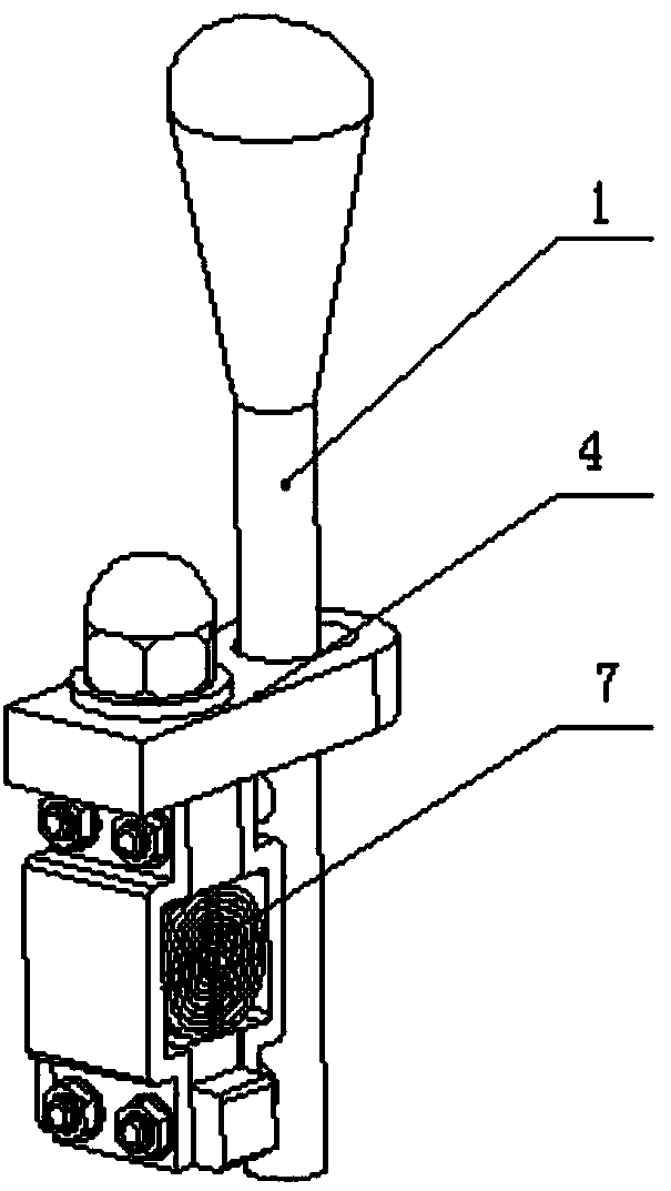 Automatic control gear shifting device based on linear motor