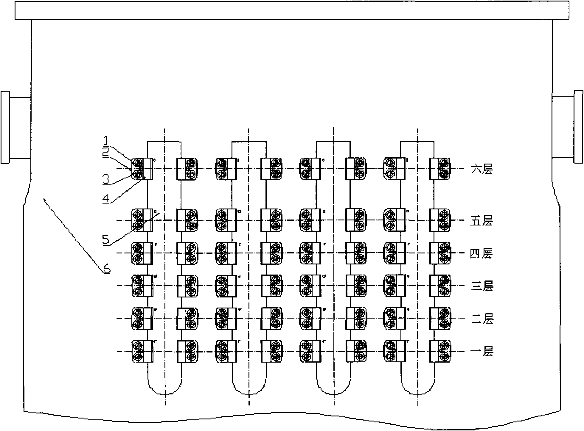 Method for removing support positioning structure of irradiation monitoring pipe