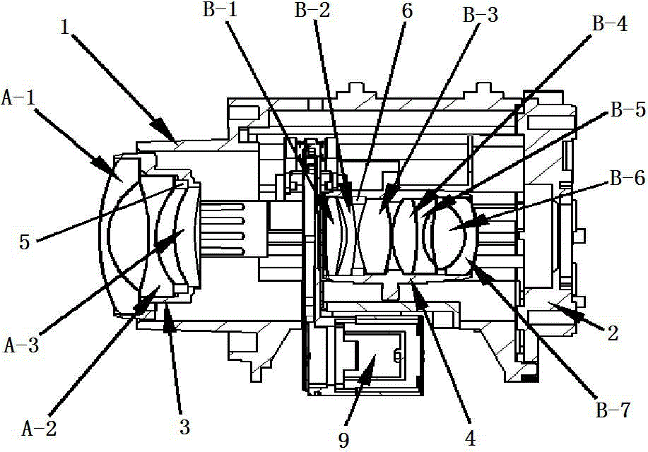 Electrical zooming and focusing six million-pixel day and night dual-purpose lens