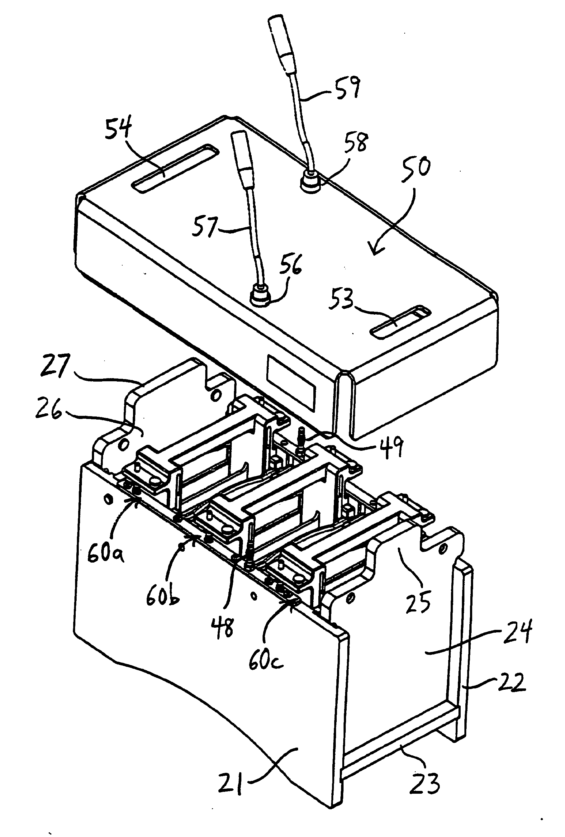 Apparatus for concurrent electrophoresis in a plurality of gels