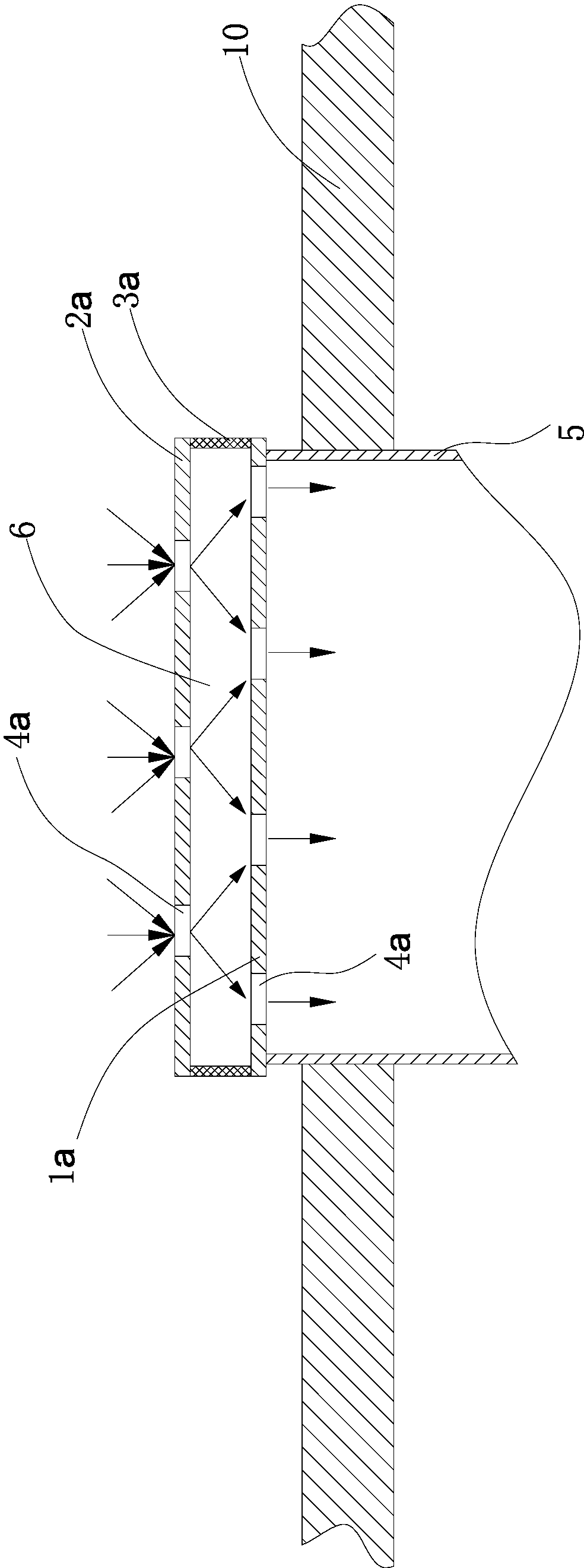 Buffering and filtering device for air exhaust port of vacuum pump