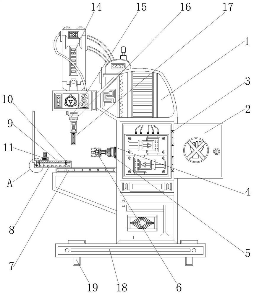 Press-fit riveting device for green castings