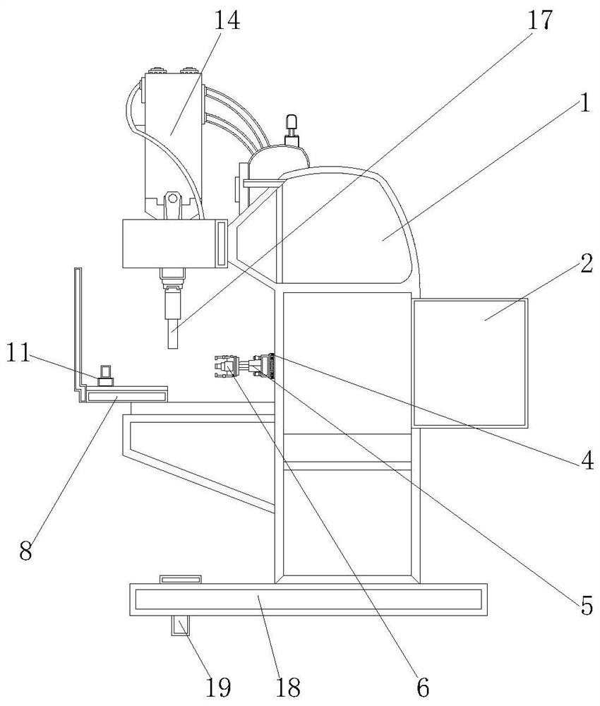 Press-fit riveting device for green castings