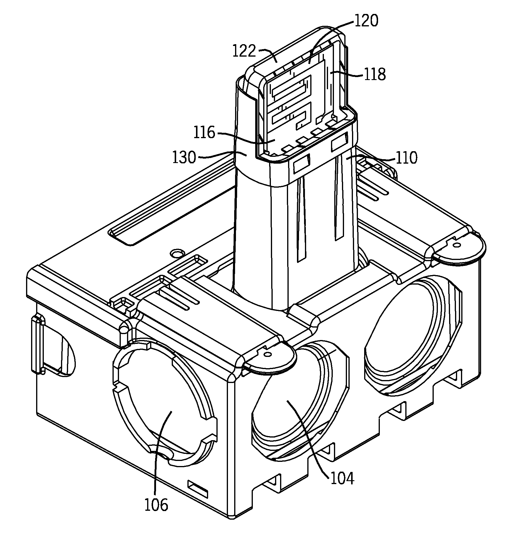 Utility meter antenna for ground mounted meter boxes