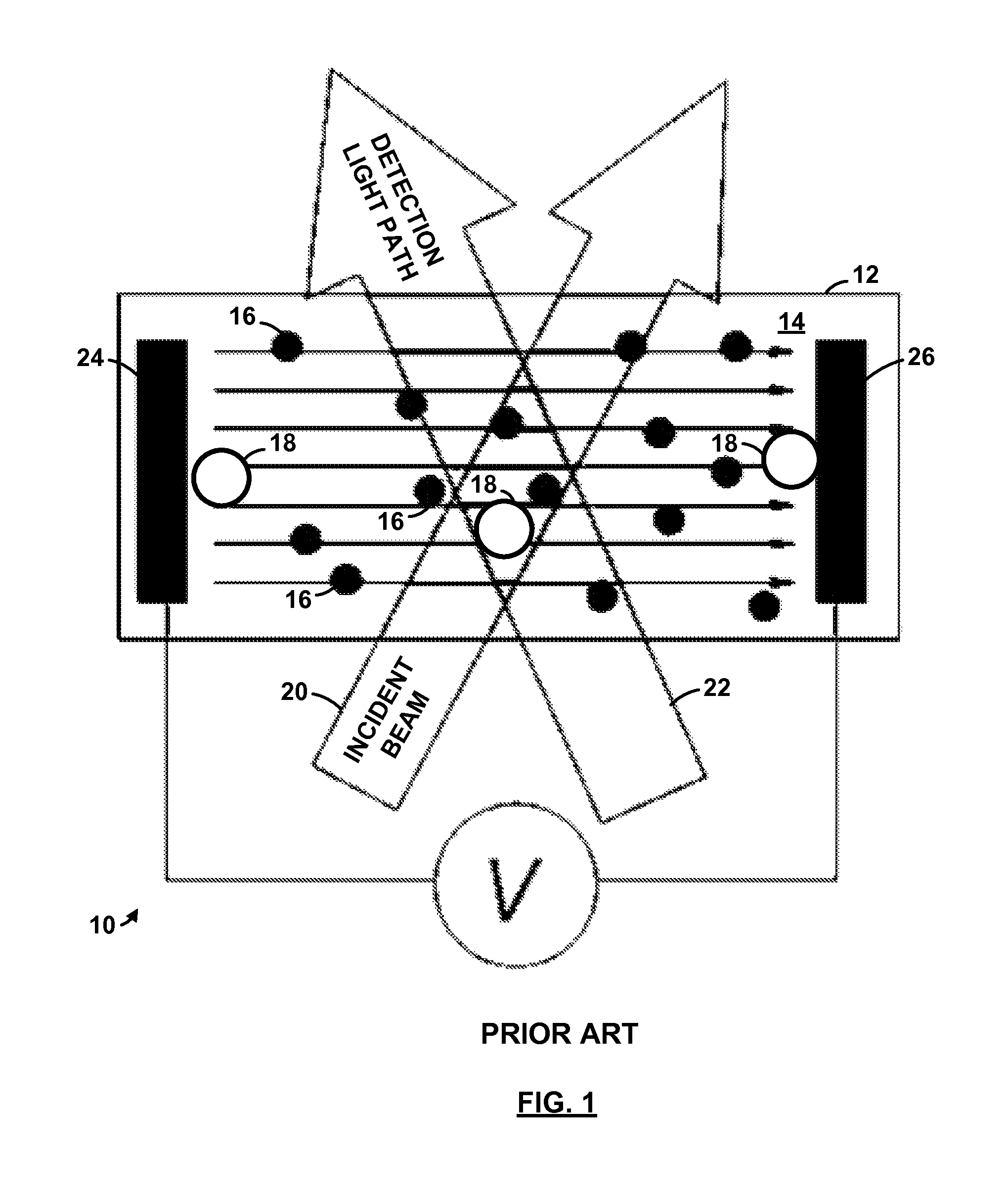 Laser doppler electrophoresis using a diffusion barrier