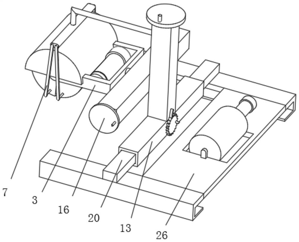 Steel plate machining and polishing device having protection function