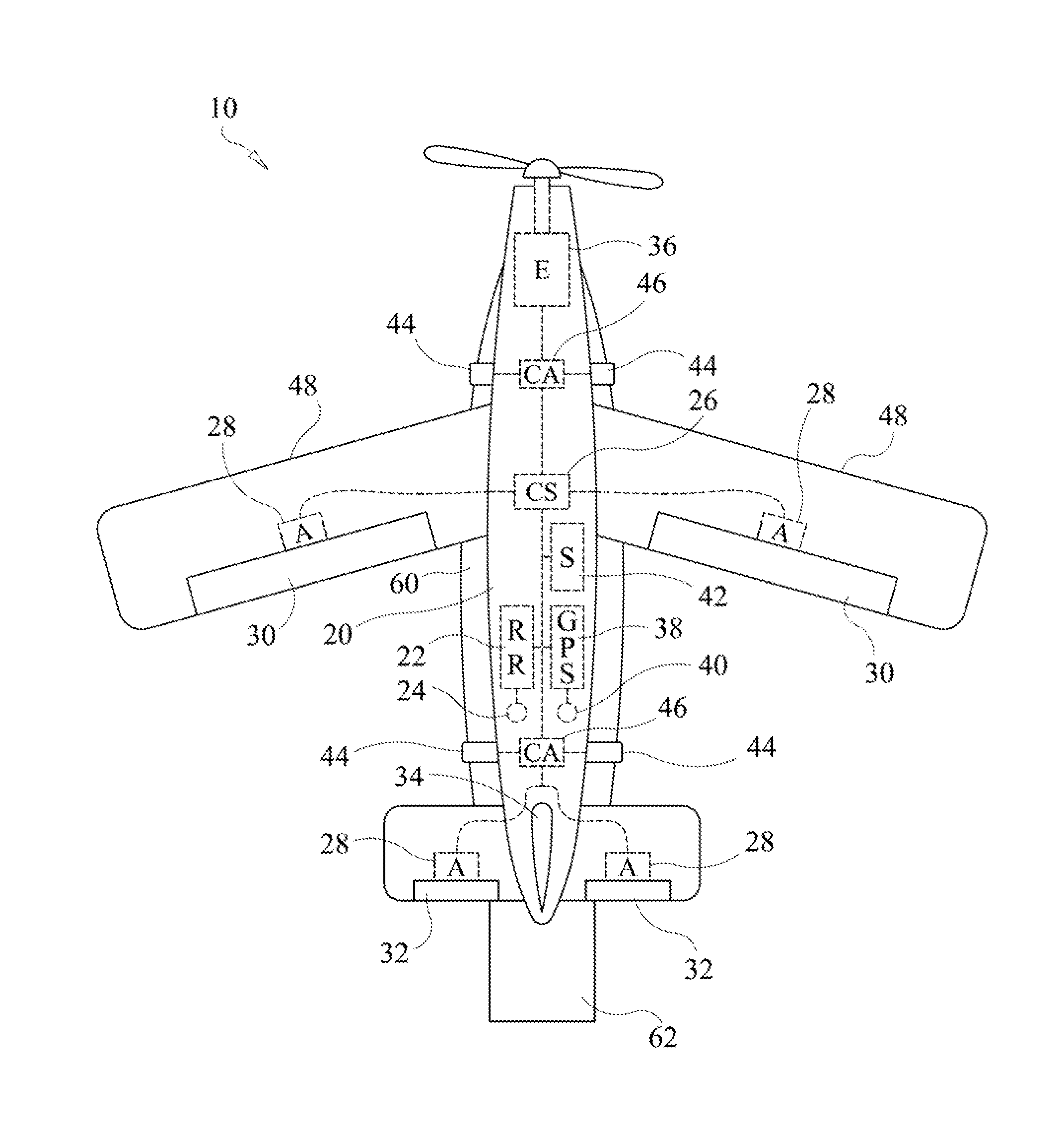 System and method for airborne deployment of object designed for waterborne task