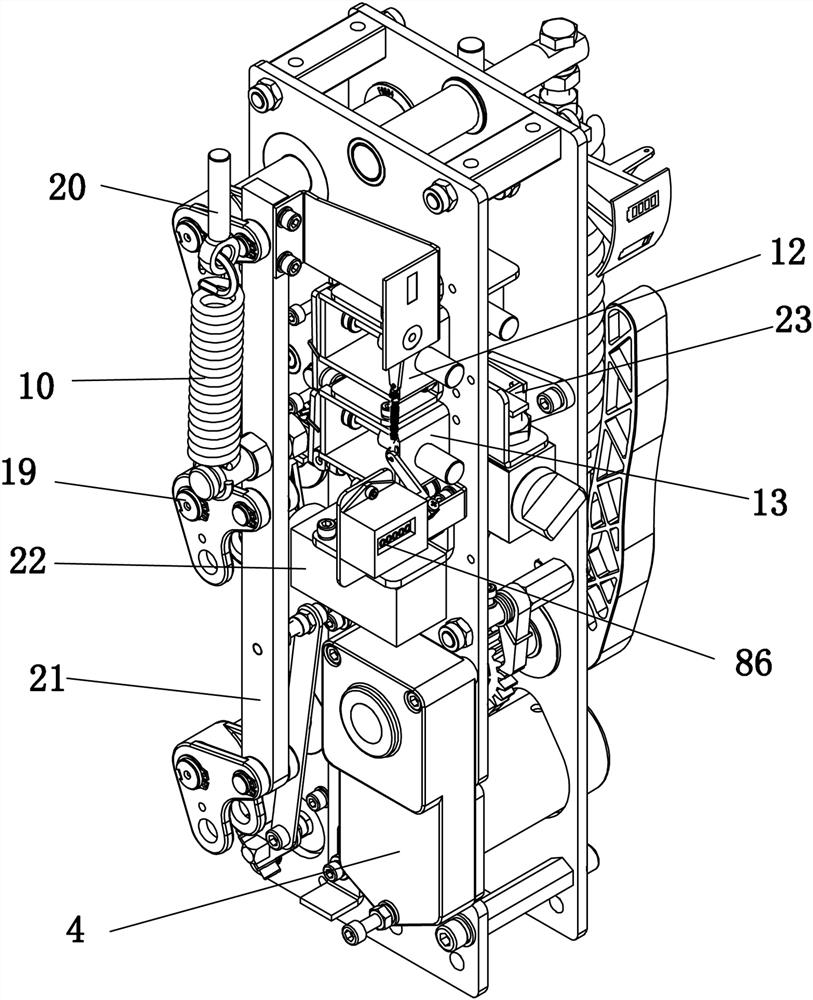 Indoor circuit breaker spring operating mechanism