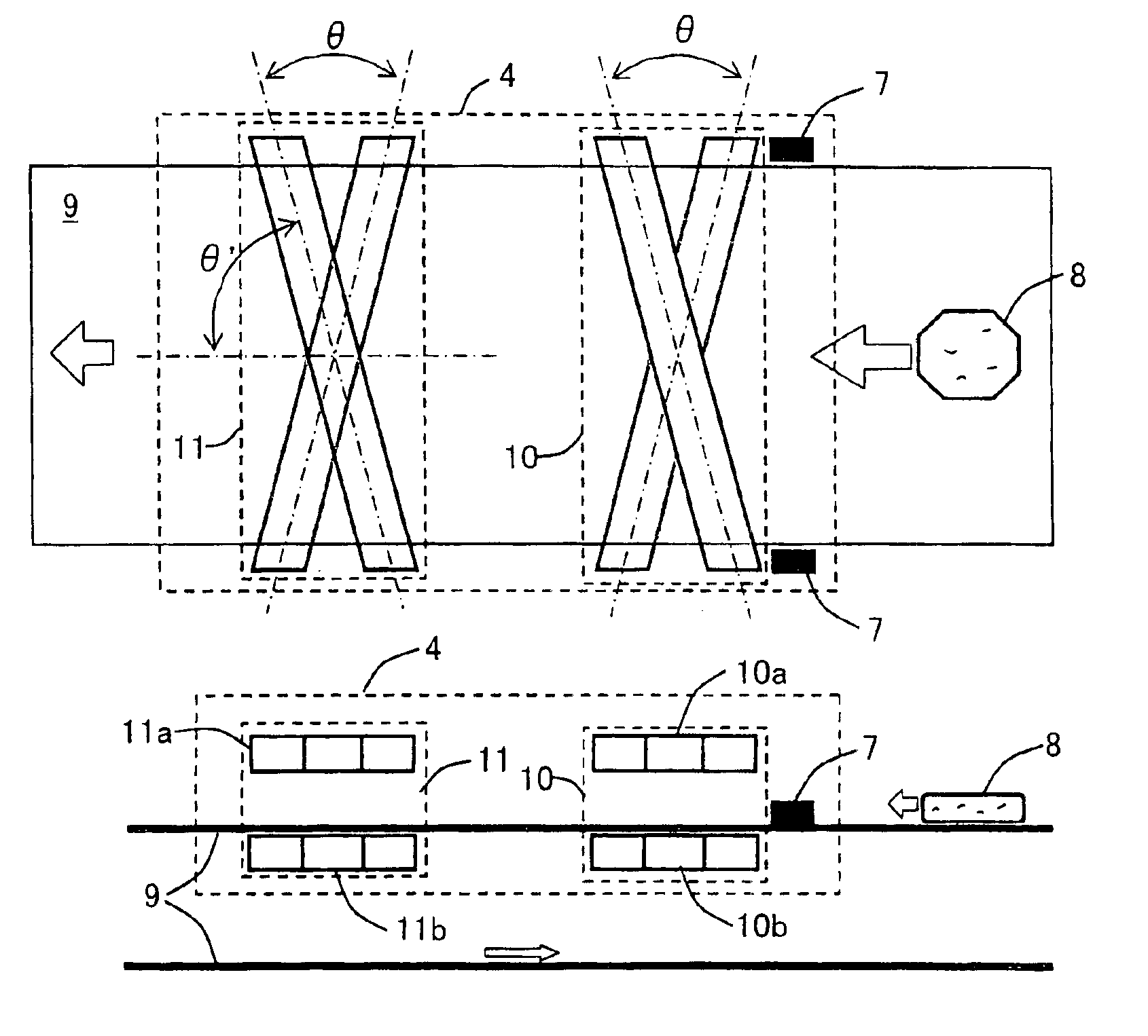 Method for detecting metallic foreign matter and system for detecting metallic foreign matter