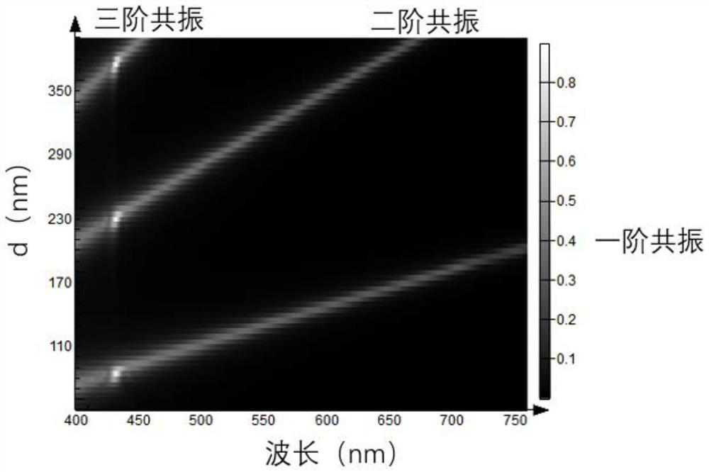 Method and element for realizing near-field display and far-field holography based on nanometer microcavity