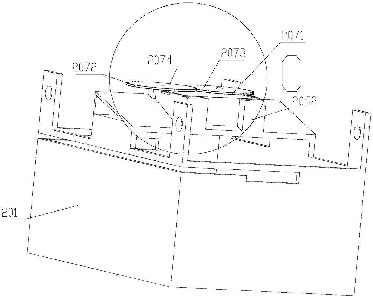 Poultry glandular stomach-esophagus separation device