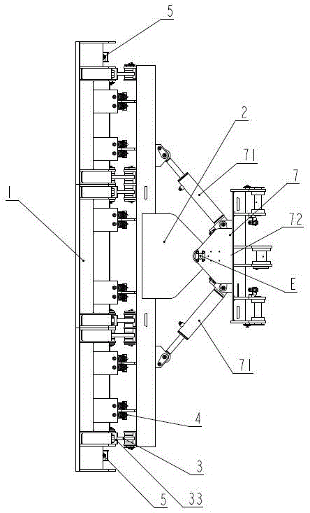 Snow pushing device