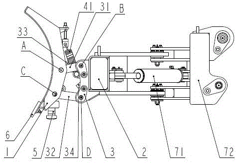 Snow pushing device