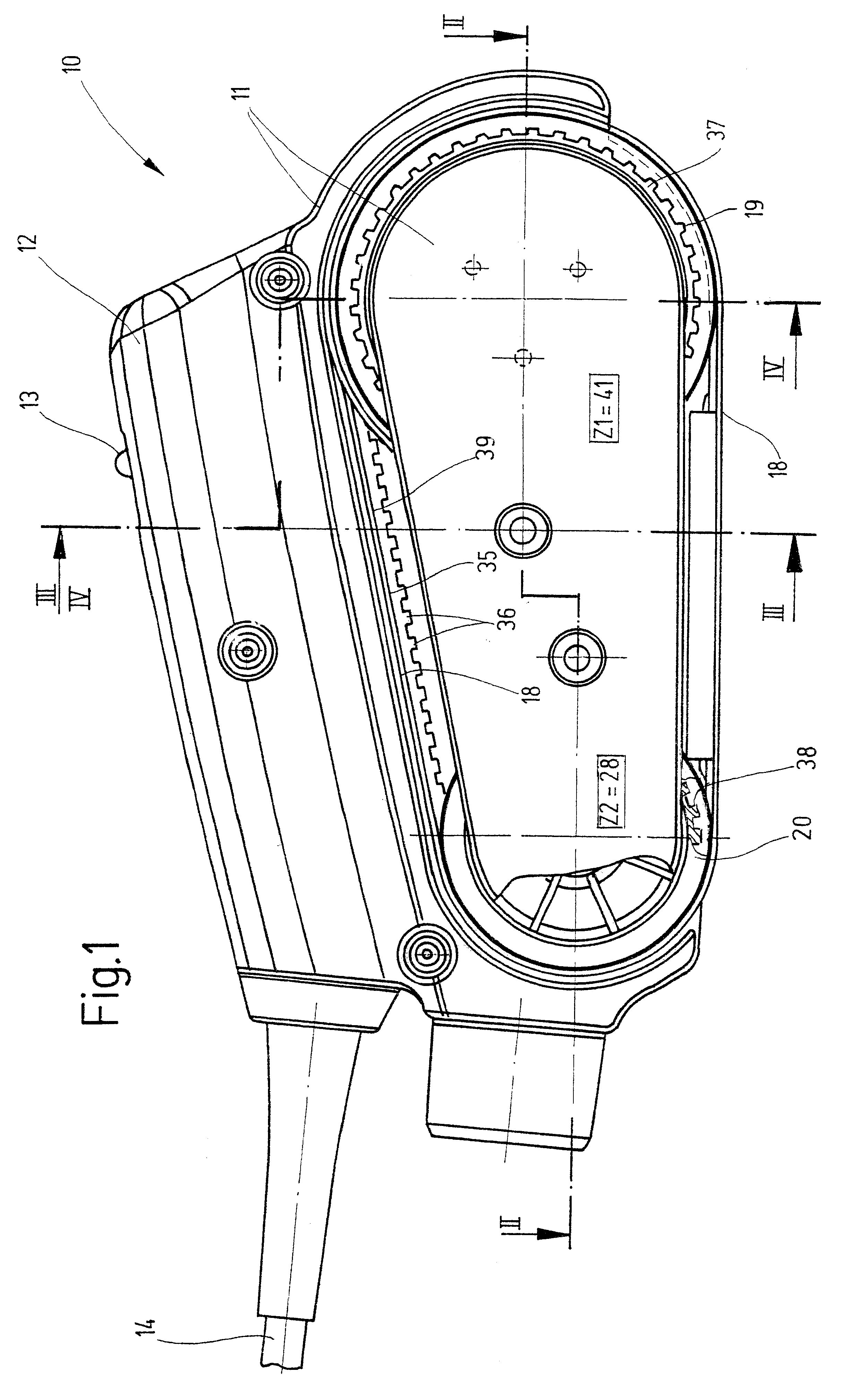 Hand operated belt sander