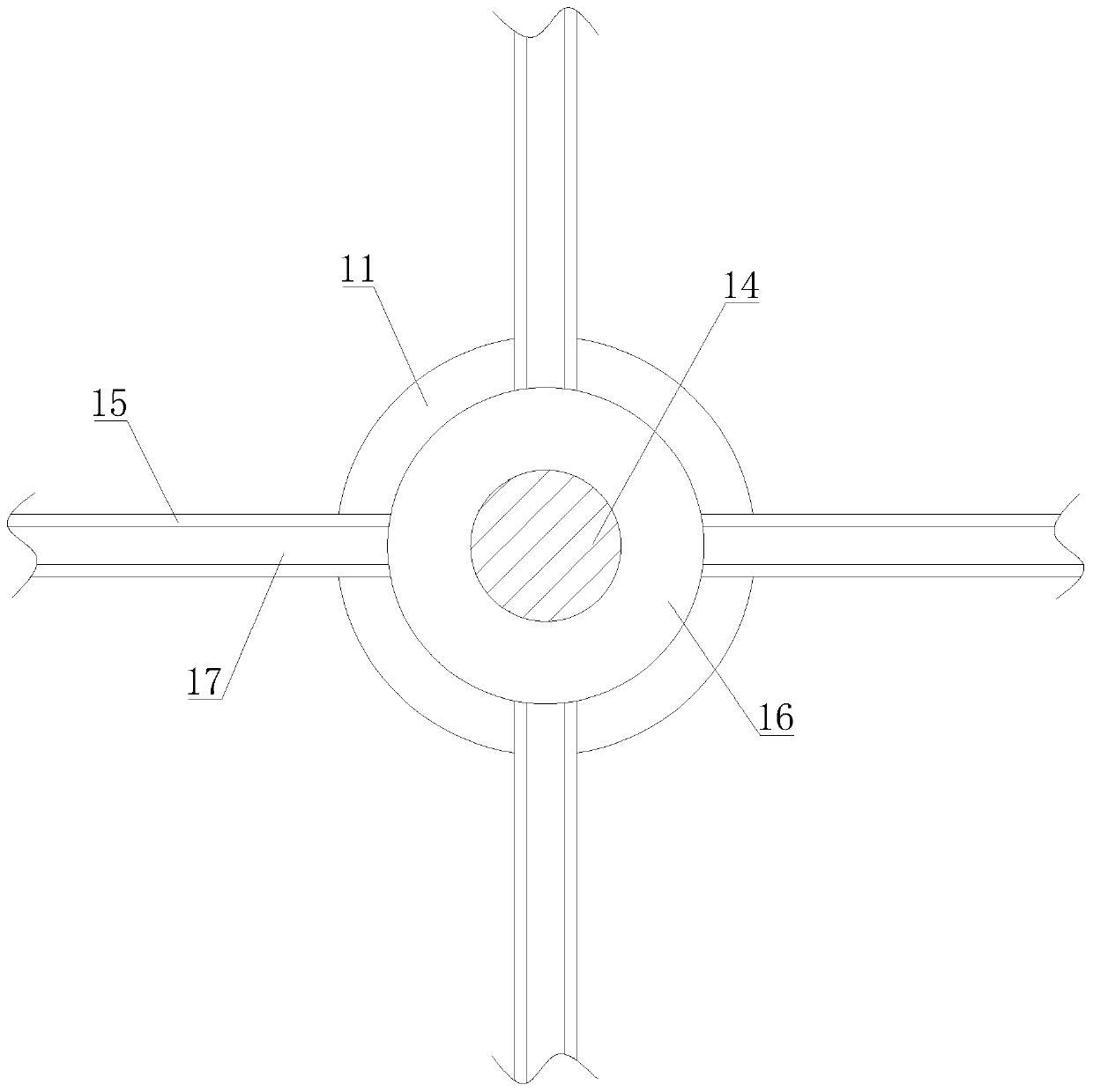 Vertical efficient reaction kettle for producing organic silicon sealant