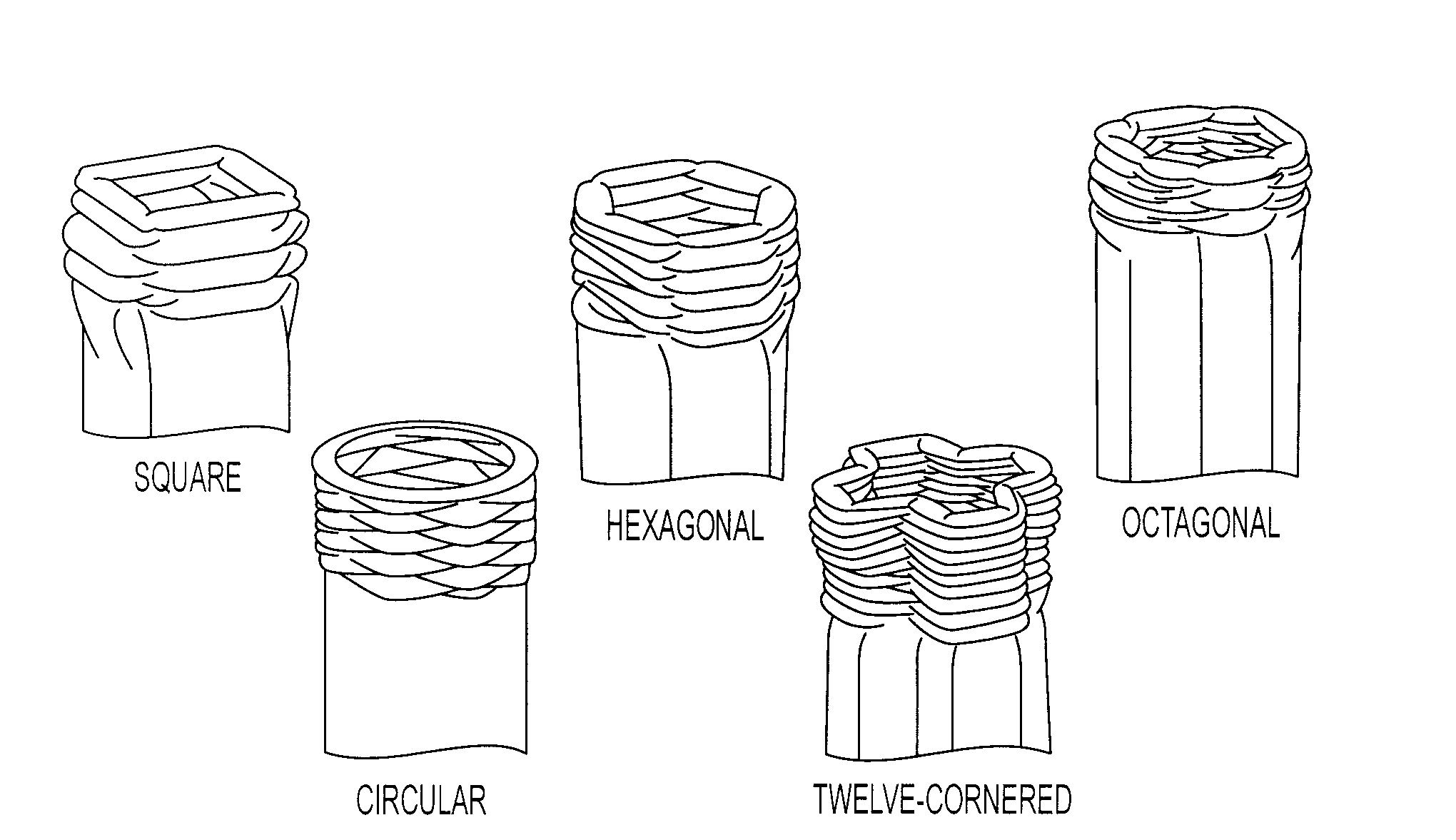 Twelve-cornered strengthening member