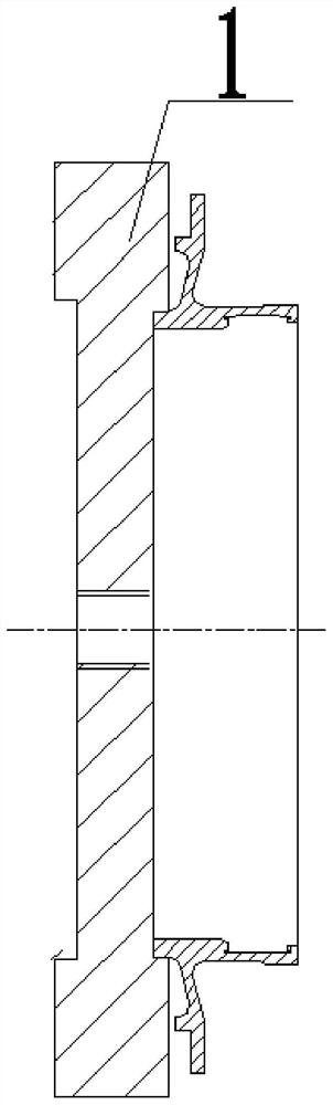 Anti-deformation auxiliary tool for turning thin-wall end cover and turning method