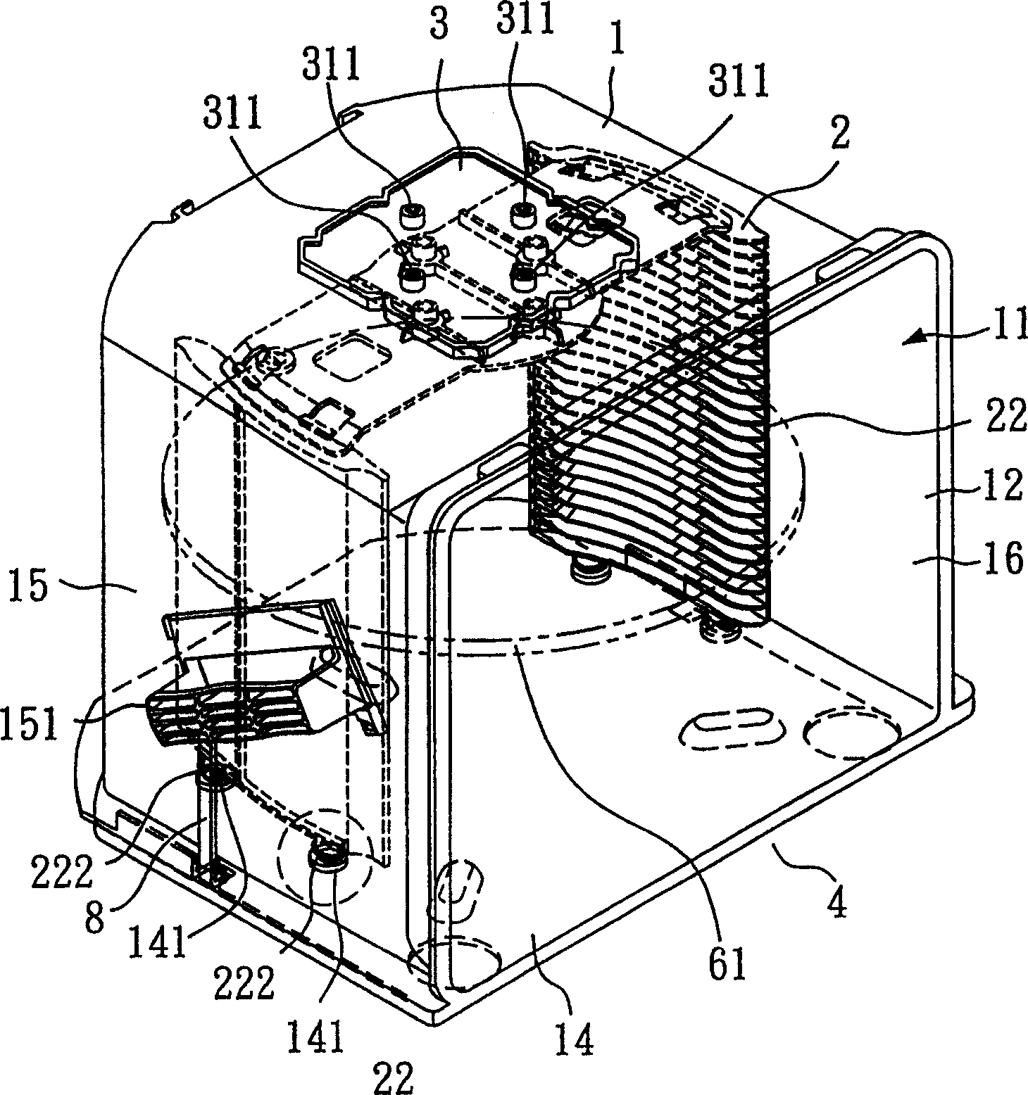 Clean container structure