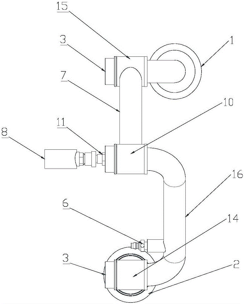 Pressure relief guide device for oil well wellhead