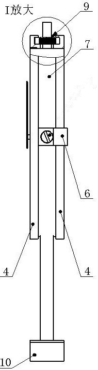 A device for quickly measuring the bending degree of plates