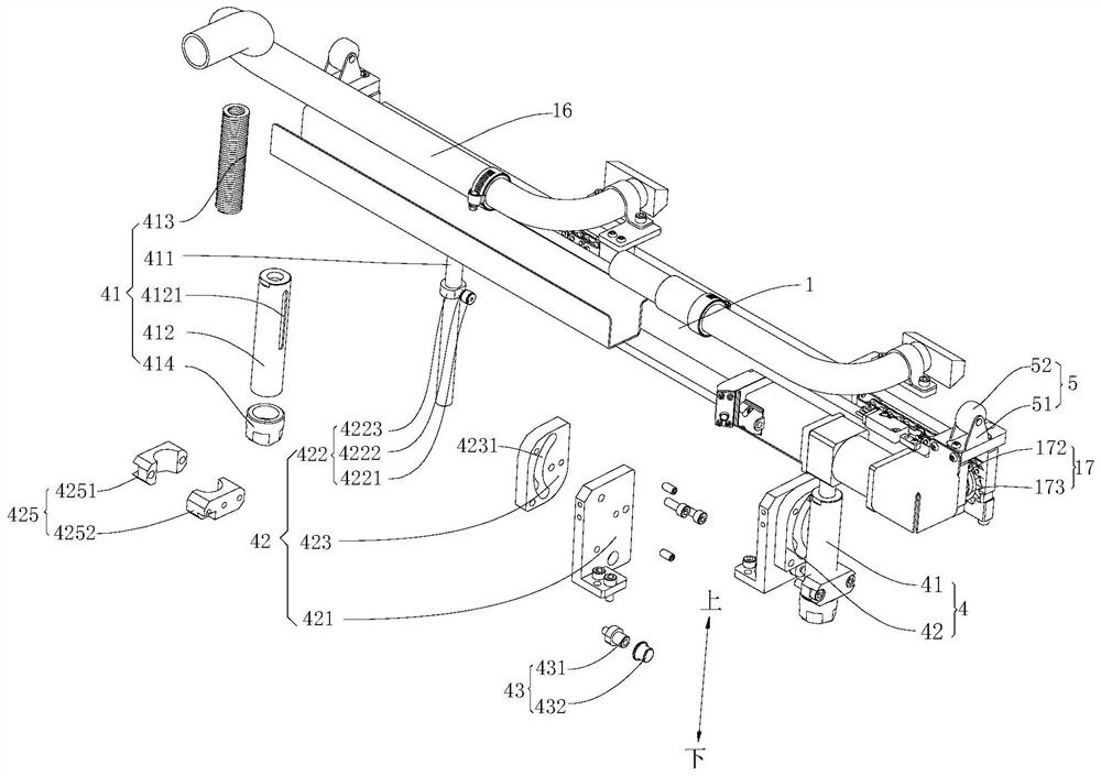 Plastering device and plastering robot