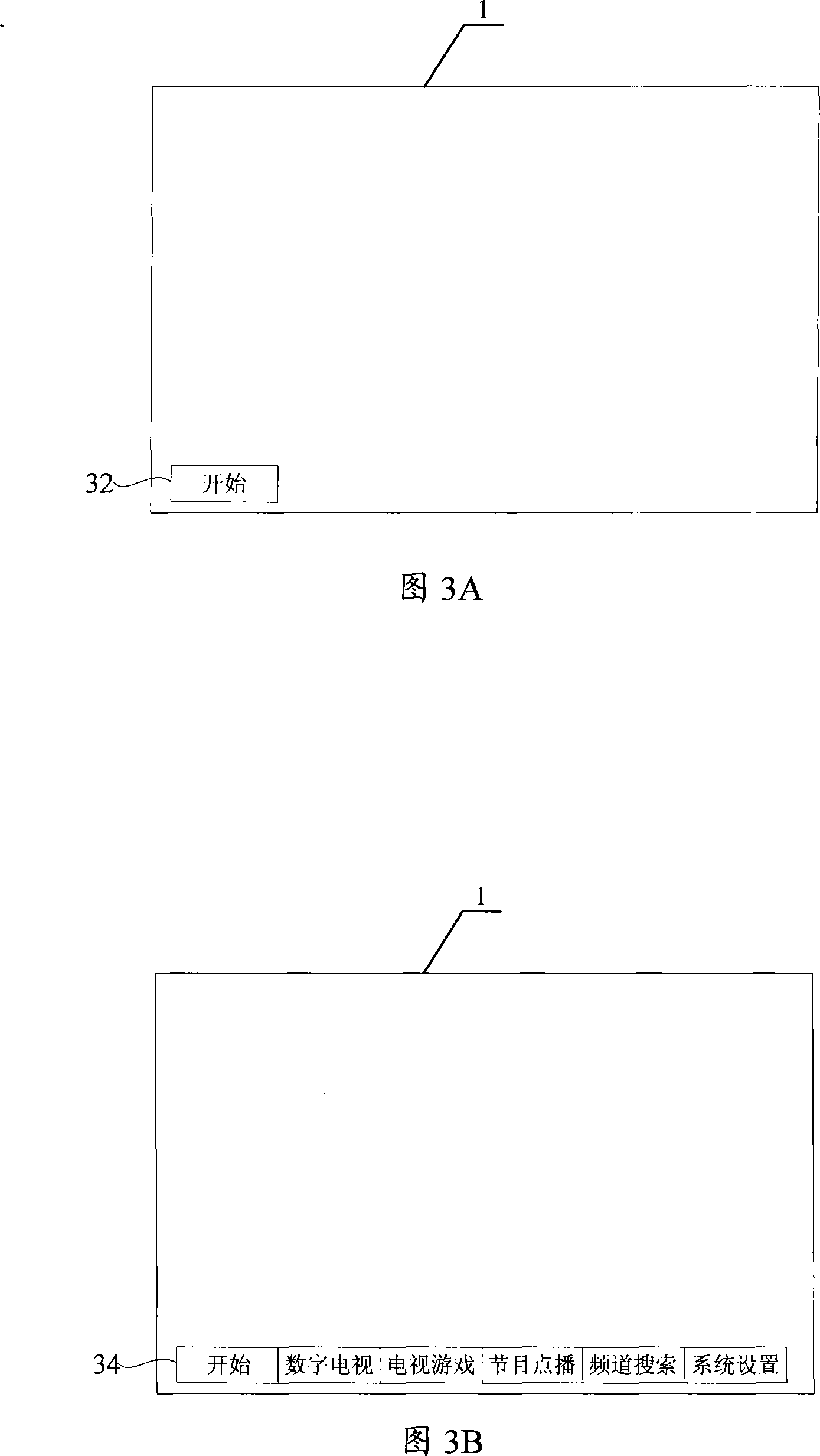 Method for displaying numeral TV set top box interactive interface