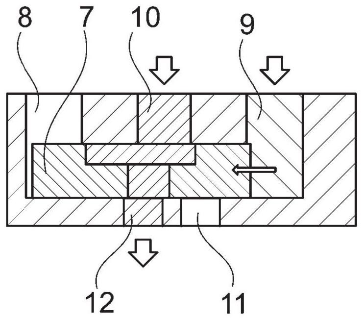 Switching unit for cooling oil and hybrid module with switching unit