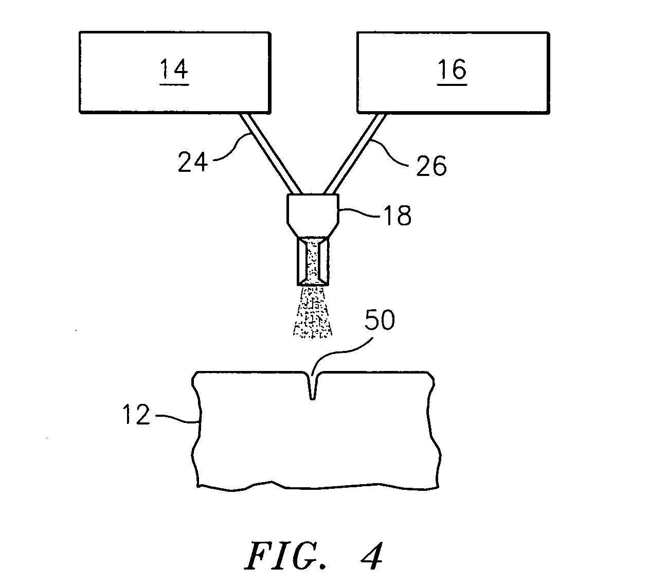 Method and system for creating functionally graded materials using cold spray