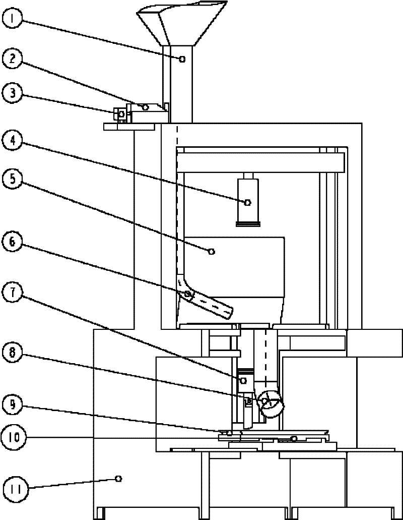 Molding machine for compressed nutrition pot