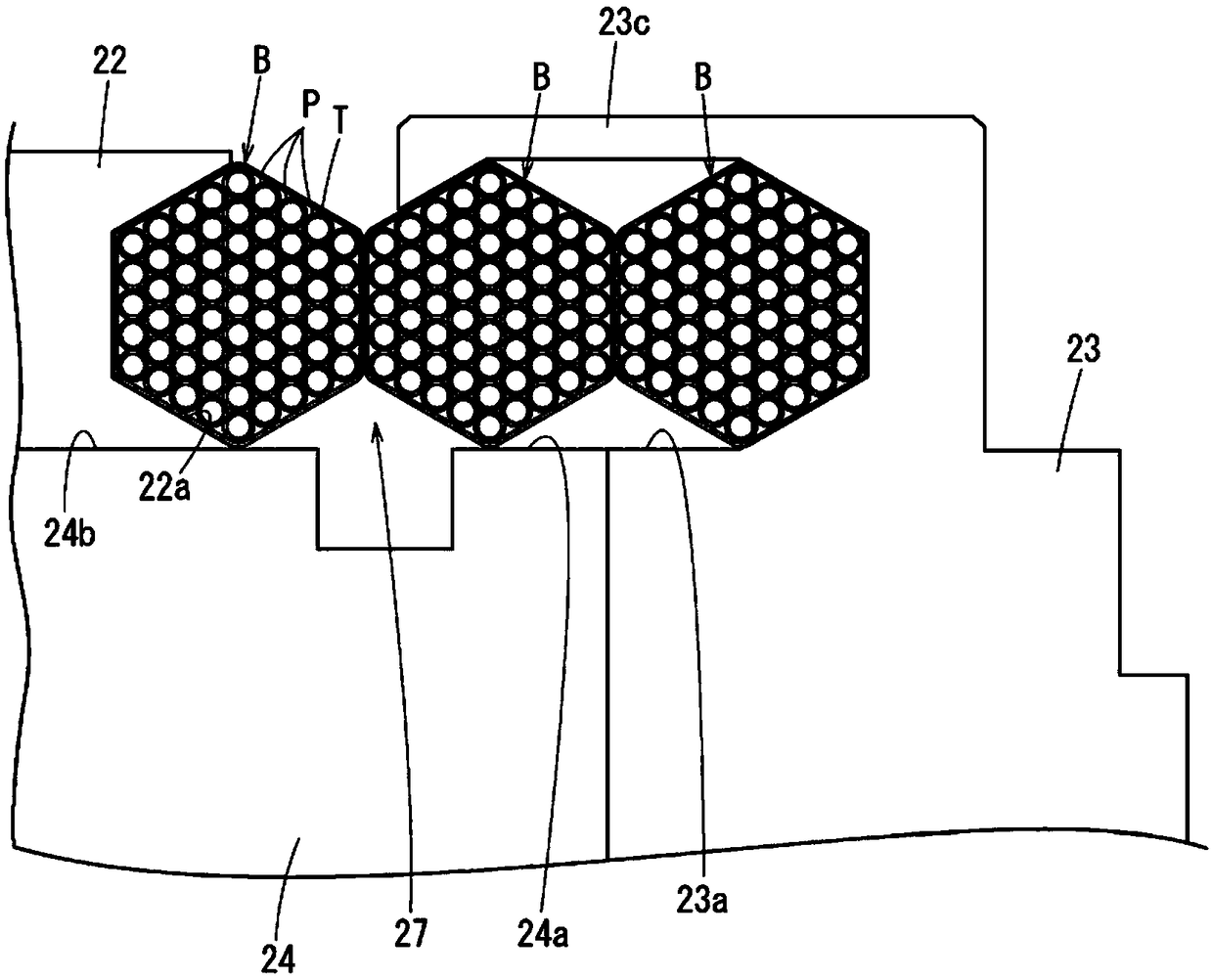 Grinding wheel guide, production line, and manufacturing method involved in manufacturing central core of secondary battery