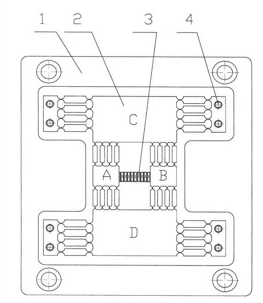 Movement mechanism of one-dimensional micro-positioning platform