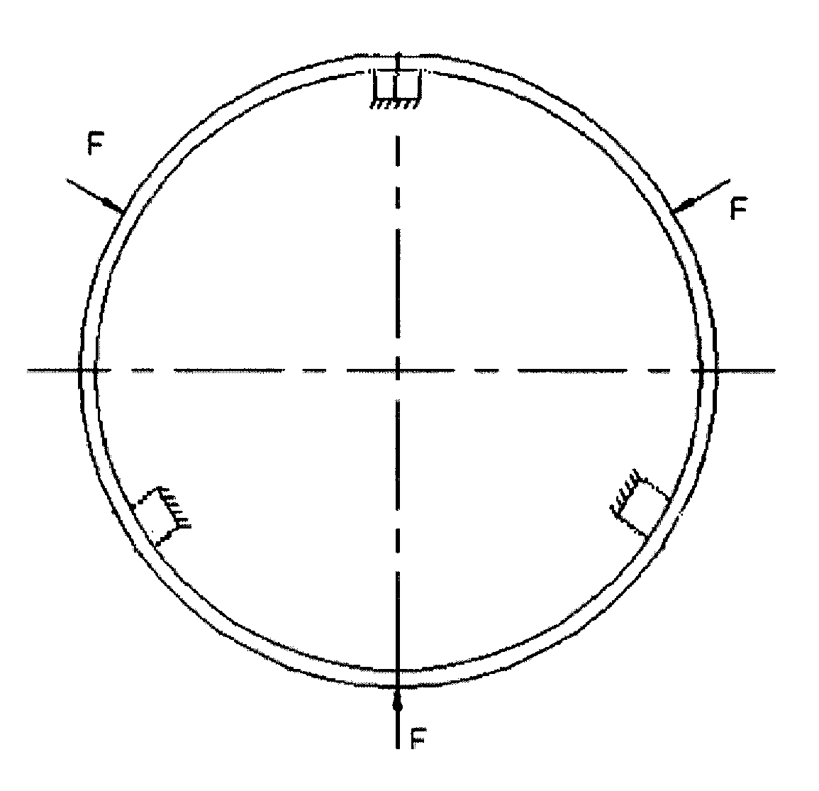 Low temperature optical system support device with high heat insulation efficiency and small thermal stress influence