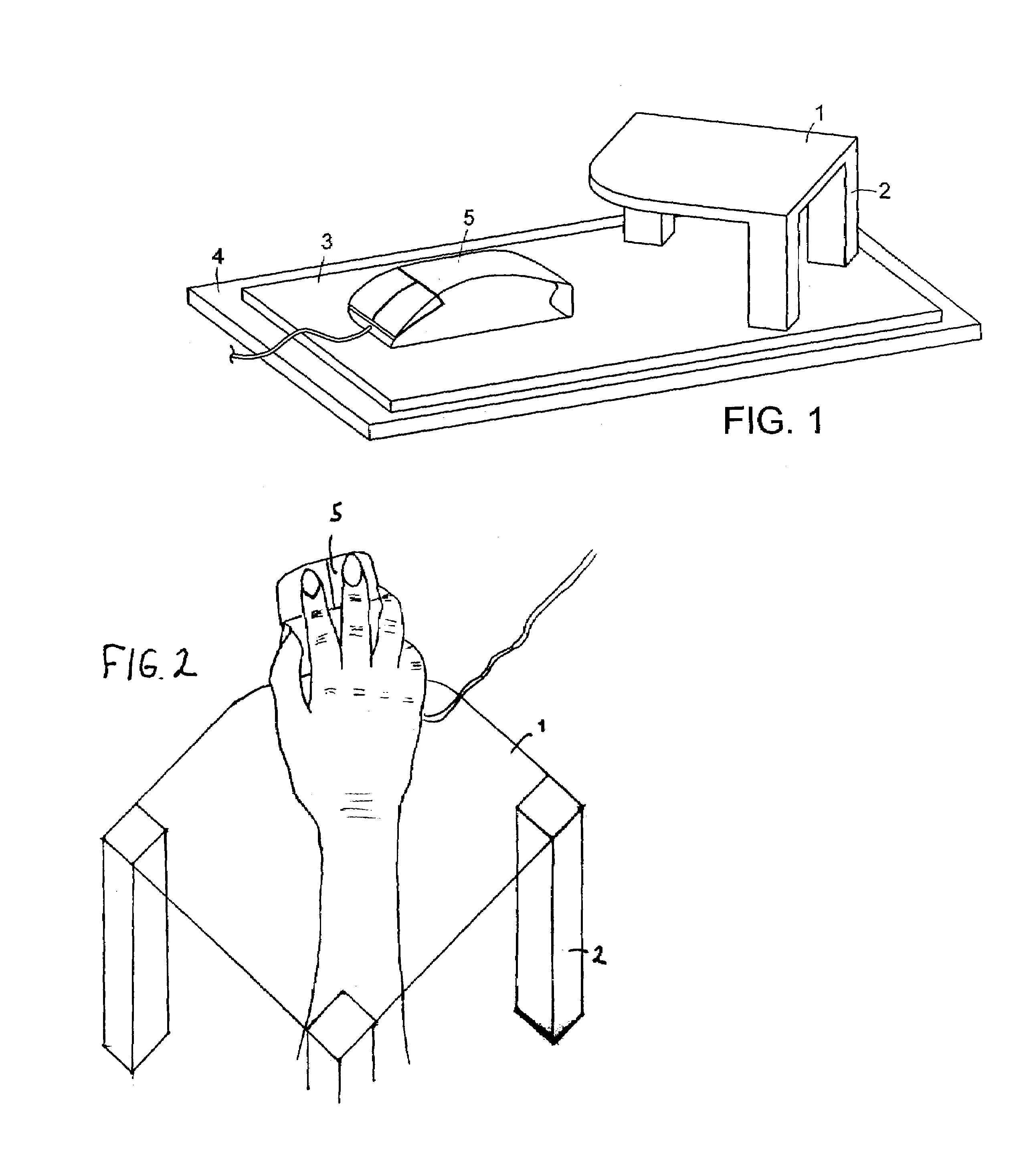 Mouse rest for hand and wrist