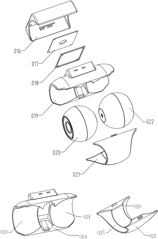 Universally adjustable binocular panoramic camera and working method thereof