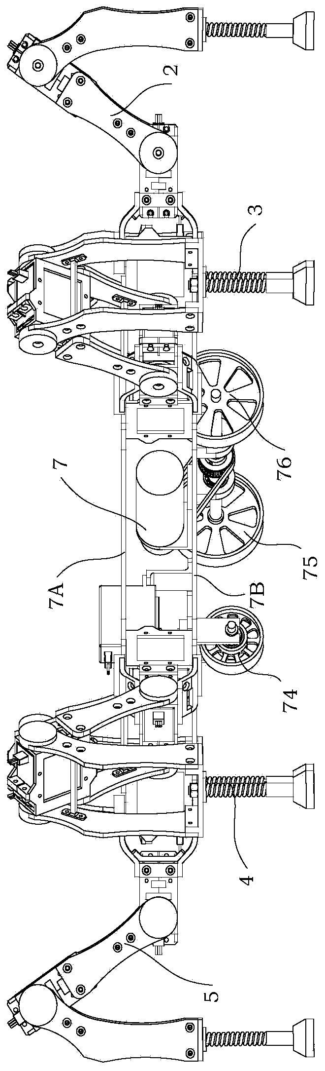 Multifunctional leg-wheel-combined mobile robot