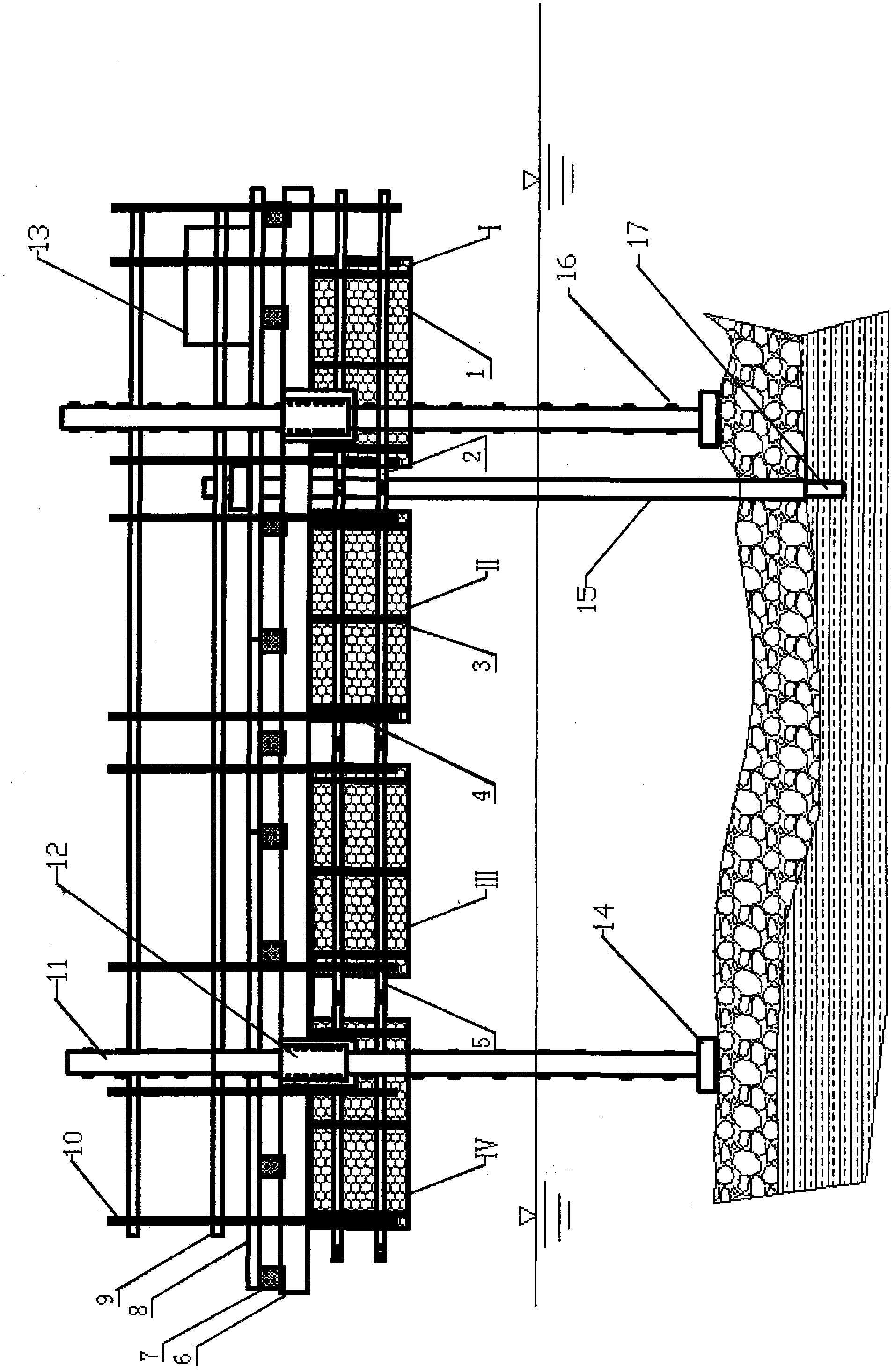 Foam platform for drilling on waterways