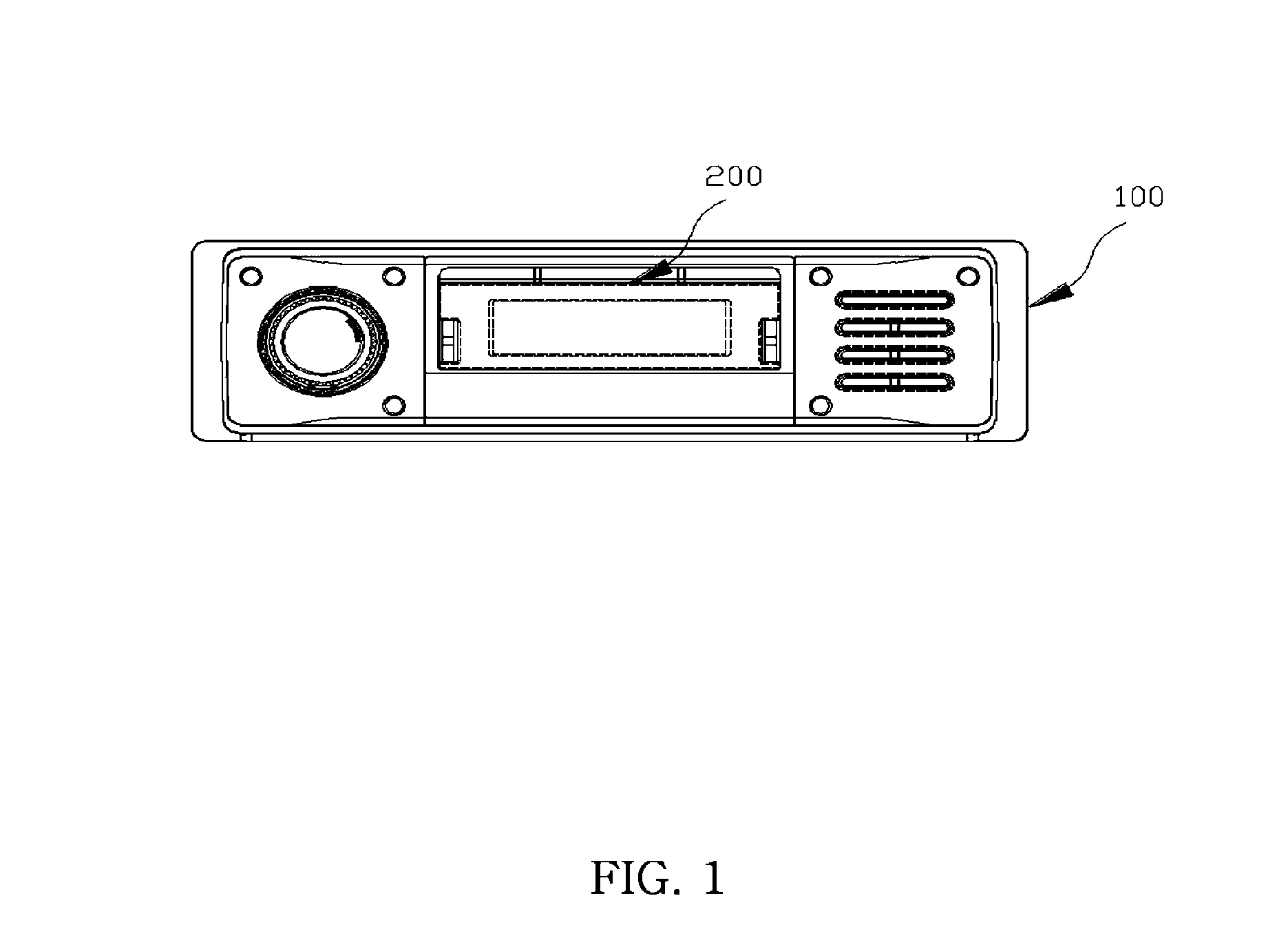 Burglar proof car audio system capable of attaching and detaching portable MP3 player and control method thereof