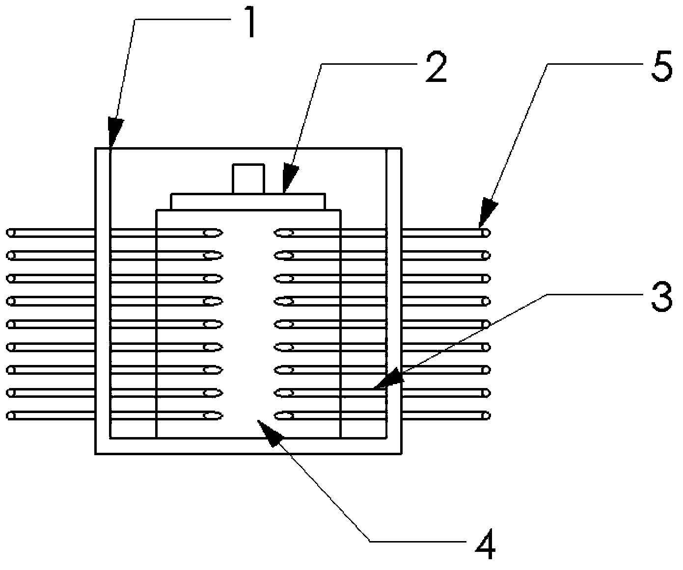 Power battery thermal management system based on loop heat pipes