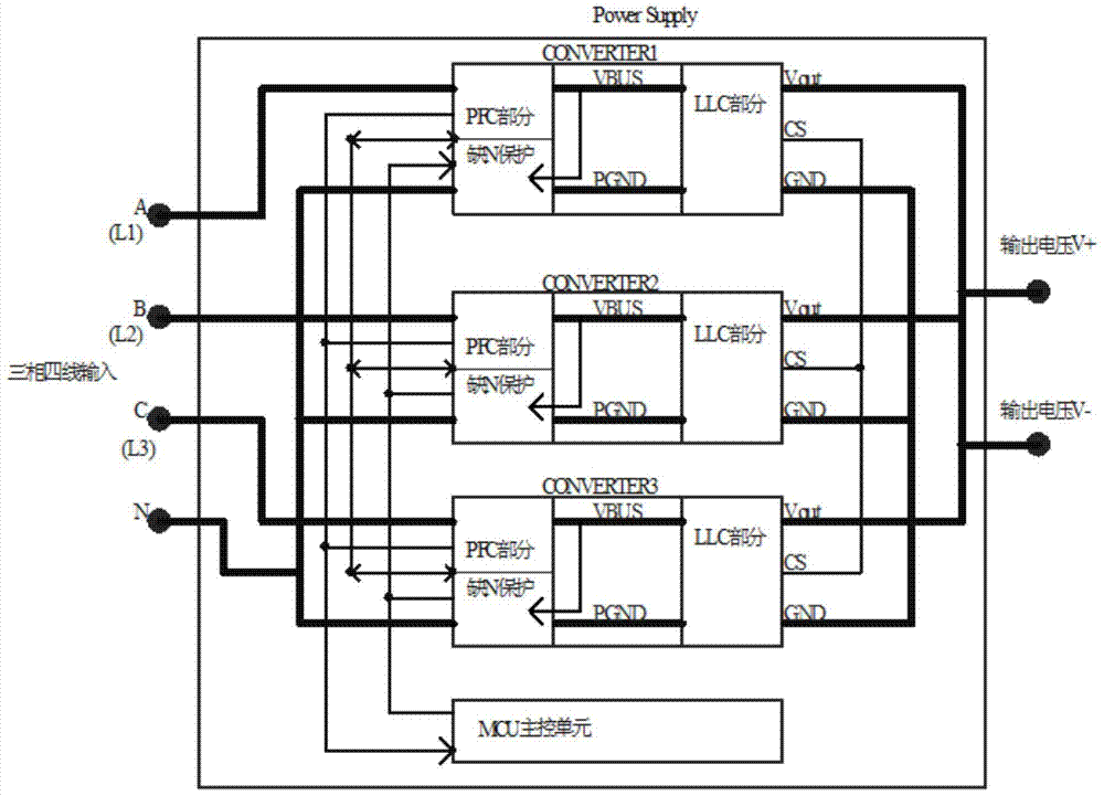 Power supply unit and its n-wire missing protection circuit