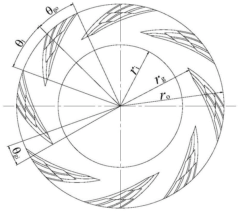 Mechanical sealing structure of gas lubricating end face with human pyramid-like combined groove deep grooves