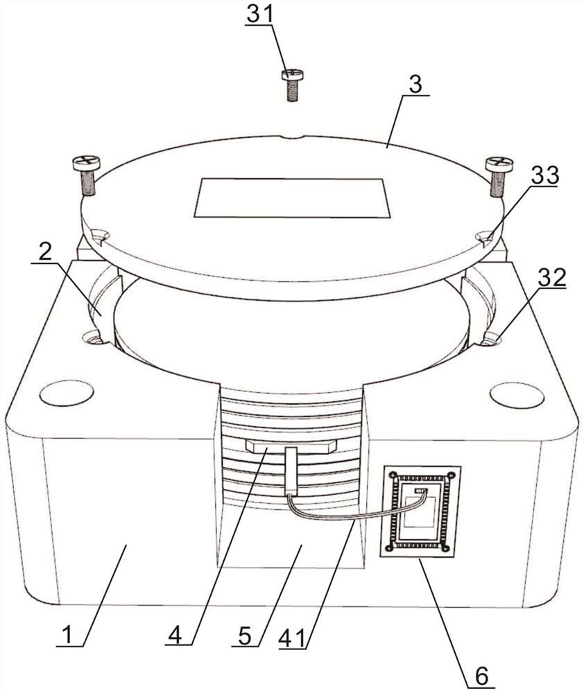 A large-scale isolator with hidden resistance