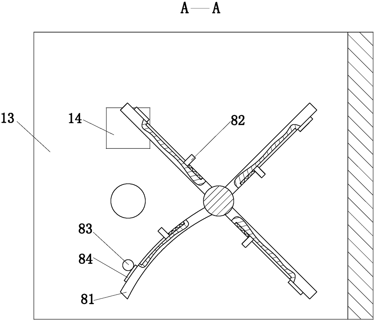 Metal plate punching device