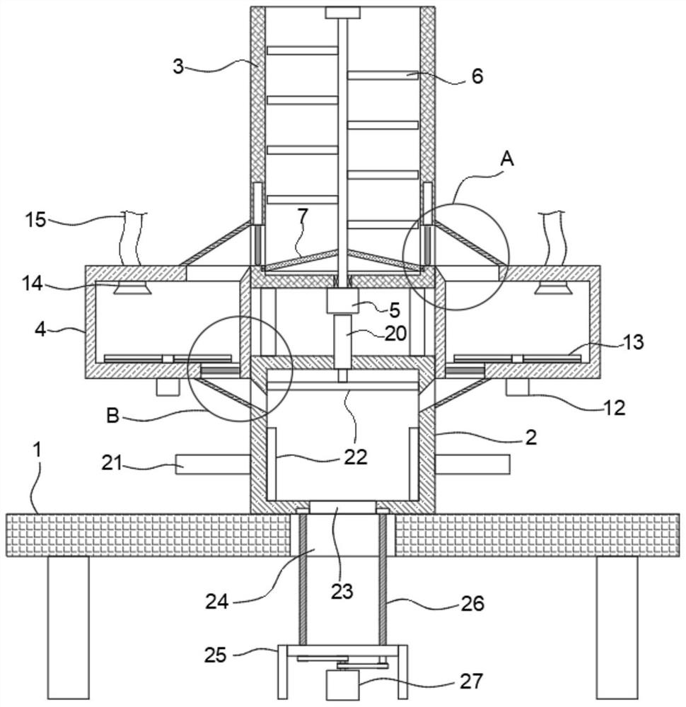 Garbage crushing and drying device suitable for garbage incineration power generation project