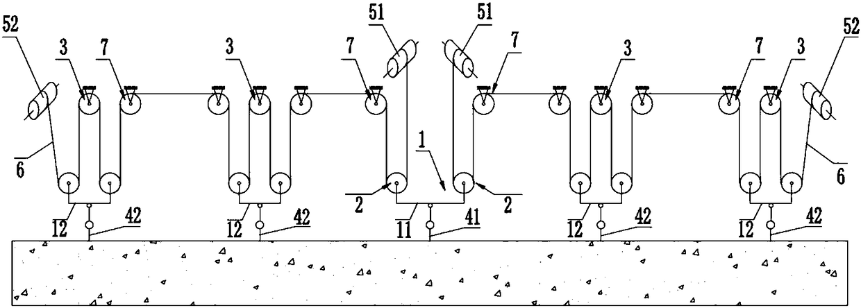 Multi-point hoisting force balance device