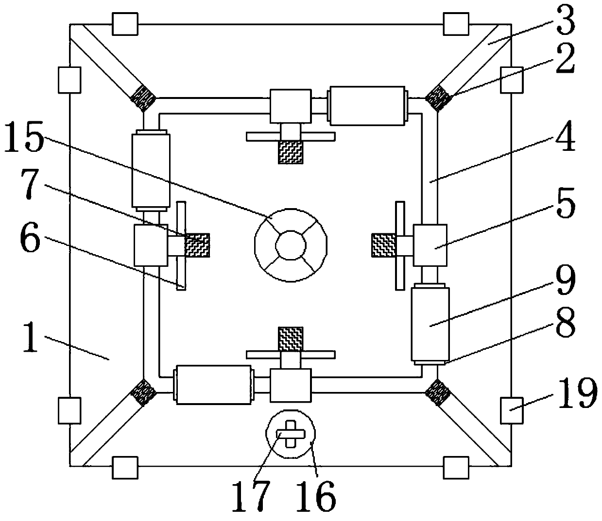 Gas cooker with adjustable pot support