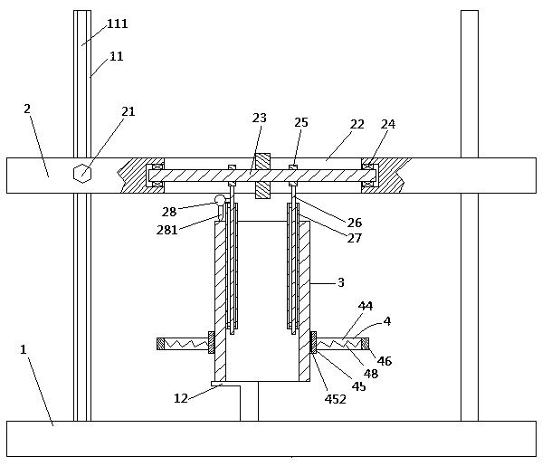 Simultaneous measurement of the levelness of the end surface of the circular pipe at both ends of the rubbing detection device and detection method